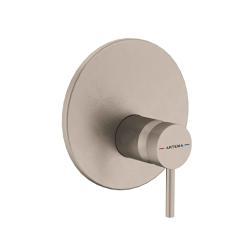 VitrA Minimax Round Ankastre Duş Bataryası Fırçalı Nikel A4371134