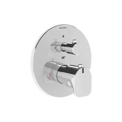 VitrA Root Round Ankastre Termostatik Banyo Bataryası Krom