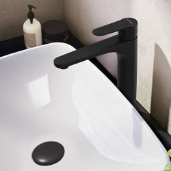 VitrA Root Round Lavabo Bataryası — Çanak, Mat Siyah