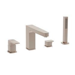 VitrA Root Square Küvet Bataryası Fırçalı Nikel