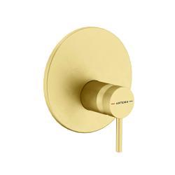 VitrA Minimax Round Ankastre Duş Bataryası Fırçalı Altın A4371125