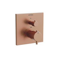 VitrA AquaHeat Ankastre Termostatik Duş Bataryası Fırçalı Bakır