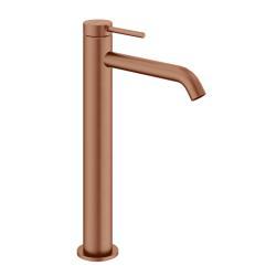 VitrA Minimax Round Lavabo Bataryası — BluEco, Fırçalı Bakır
