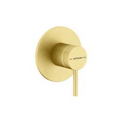 VitrA Minimax Round Ankastre Duş Bataryası Fırçalı Altın A4371025