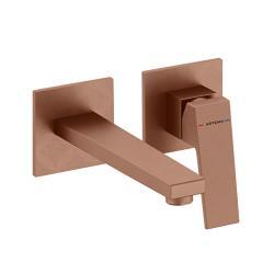 VitrA Minimax Square Ankastre Lavabo Bataryası Fırçalı Soft Bakır A4359224