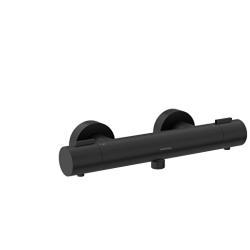 VitrA Base Round Termostatik Duş Bataryası Mat Siyah