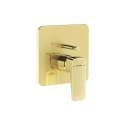 VitrA Root Square Termostatik Ankastre Banyo Bataryası Soft Altın