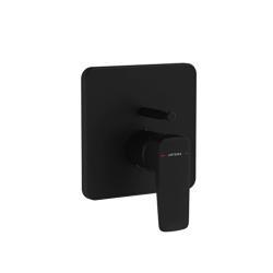 VitrA Root Square Ankastre Banyo Bataryası Mat Siyah Termostatik Bataryalar