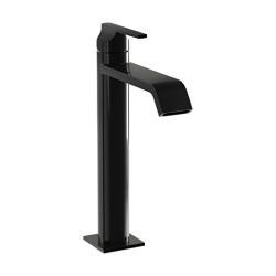 VitrA Suit Lavabo Bataryası — Üstten, Yüksek, Parlak Siyah