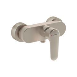 VitrA Root Round Duş Bataryası Fırçalı Nikel