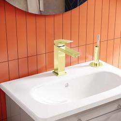 VitrA Minimax Square Lavabo Bataryası Soft Altın A4372274