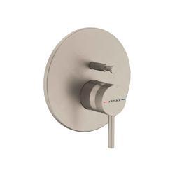VitrA Minimax Round Ankastre Banyo Bataryası Fırçalı Nikel A4370834