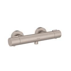 VitrA Base Round Termostatik Duş Bataryası Fırçalı Nikel