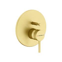 VitrA Minimax Round Ankastre Banyo Bataryası Fırçalı Altın A4370825