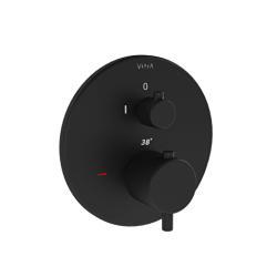 VitrA Origin Ankastre Termostatik Duş Bataryası Mat Siyah