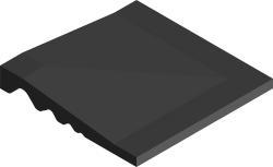 VitrA 10x10, Uni, Trim, Siyah