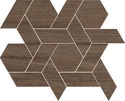 VitrA 40x40, Woodart, Kesme Mozaik, Koyu Meşe, R10A