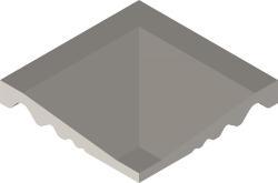 VitrA 10x10, Uni, Trim, Gri
