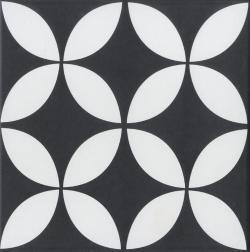 Yurtbay Seramik 20x20 Stamp Siyah Sırlı Porselen