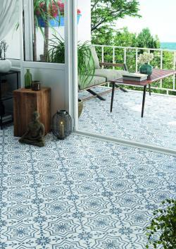 Yurtbay Seramik Samos Mavi 20x20 Sırlı Porselen