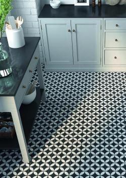 Yurtbay Seramik Stamp Siyah 20x20 Sırlı Porselen