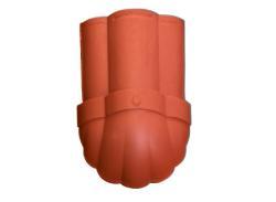 Yüksel Tuğla Kiremit Çiçek Mahya Başlık 400 x 230 mm